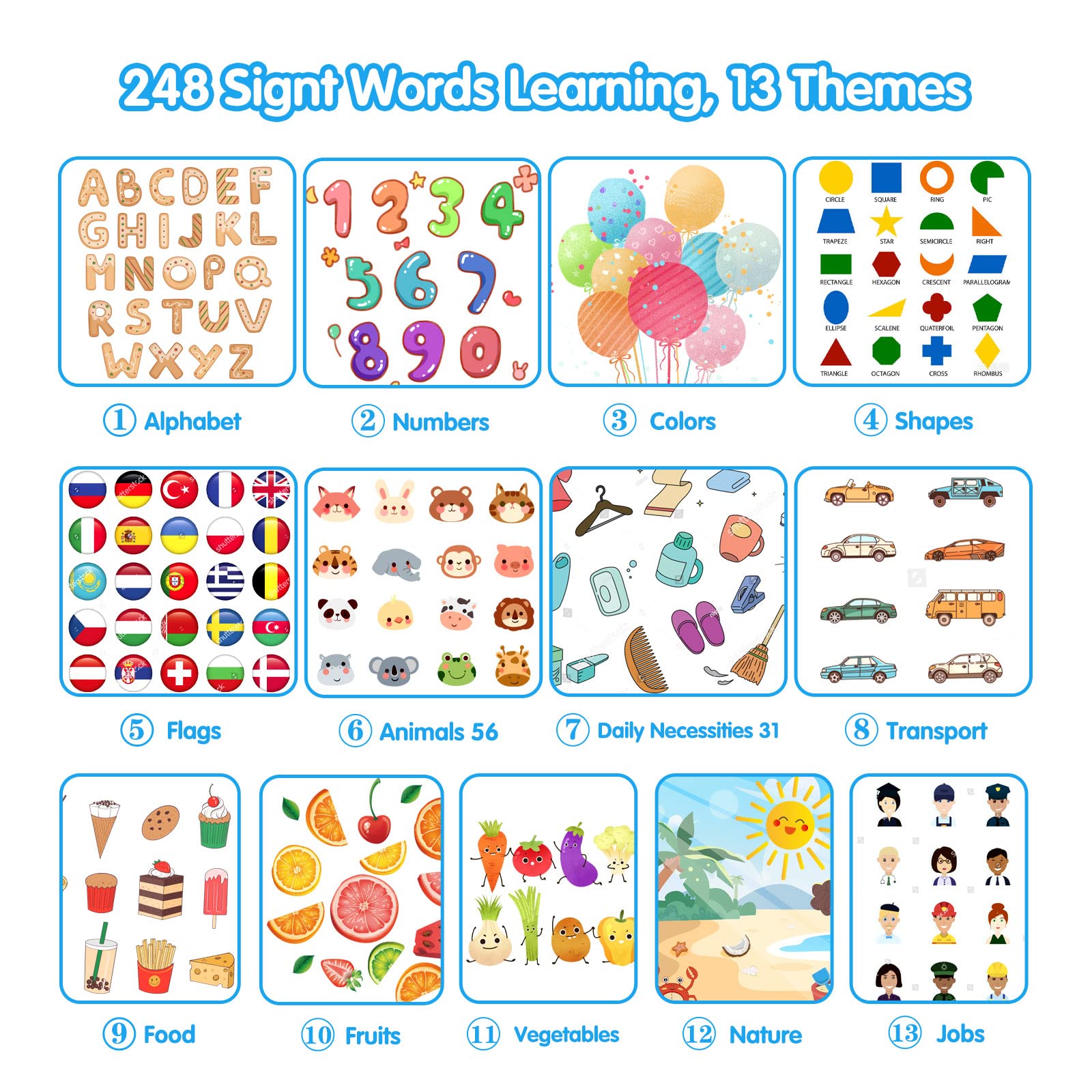 QuTZ ABC talking flash cards in reader use enabling interactive pronunciation learning