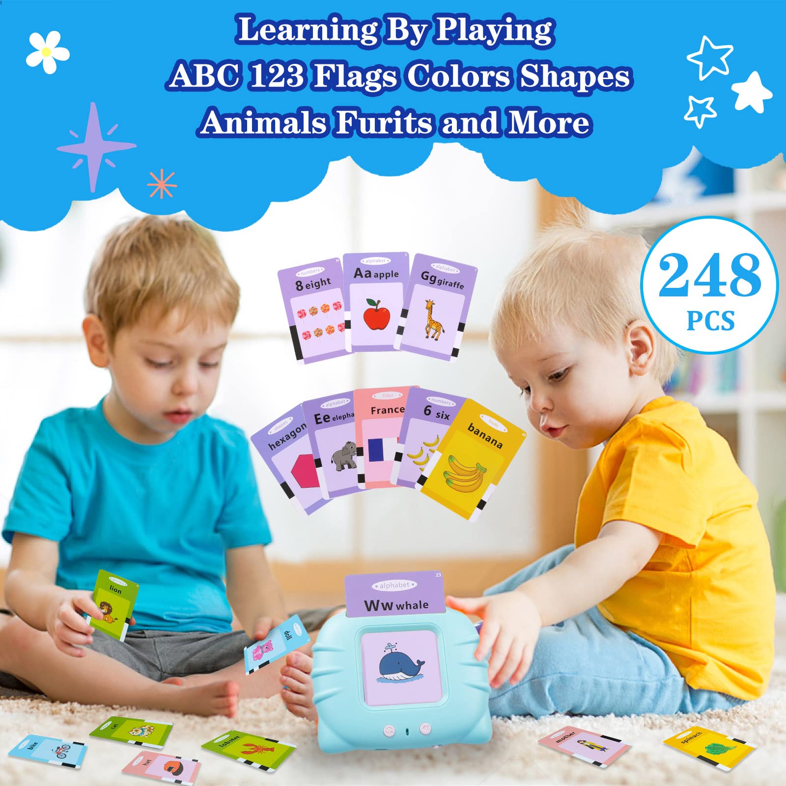 QuTZ flash cards with storage bag keeps learning materials organized