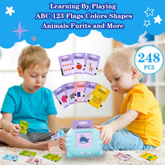 QuTZ flash cards with storage bag keeps learning materials organized