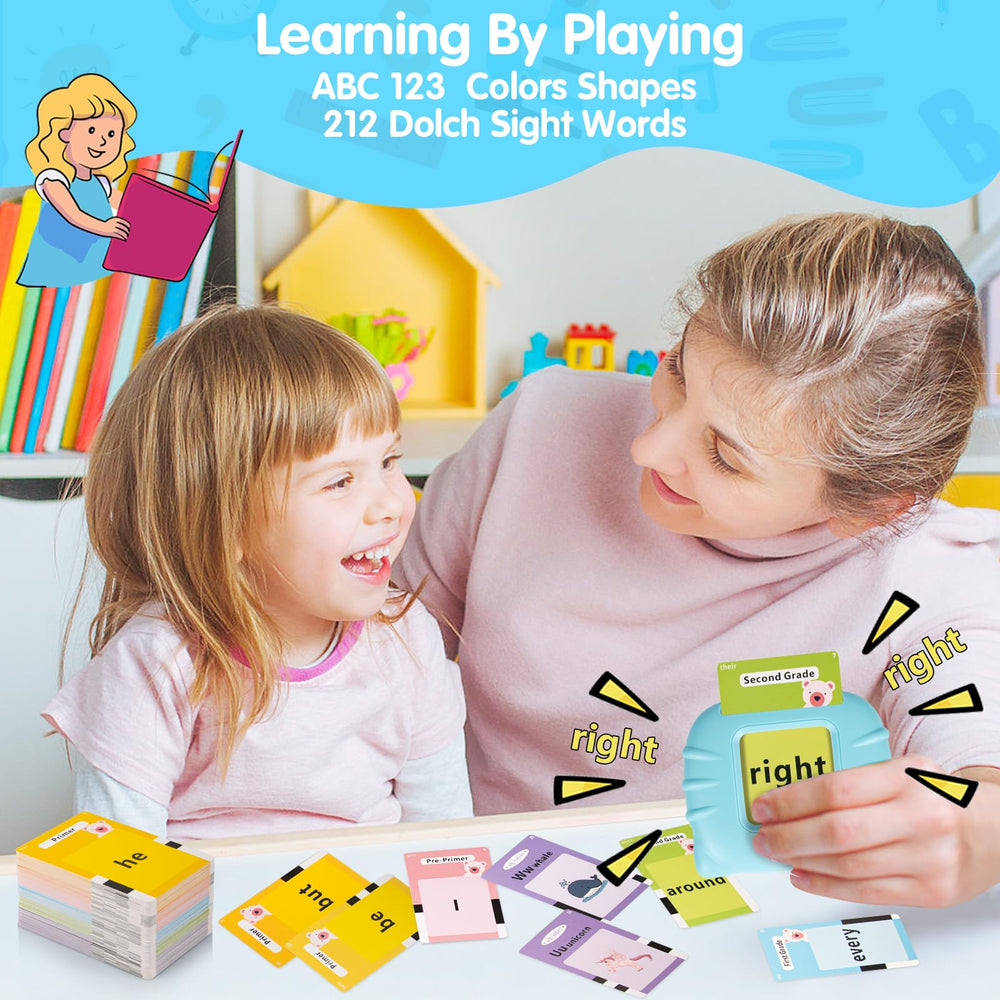 QuTZ Talking Flash Cards versatile for home and classroom learning environments.
