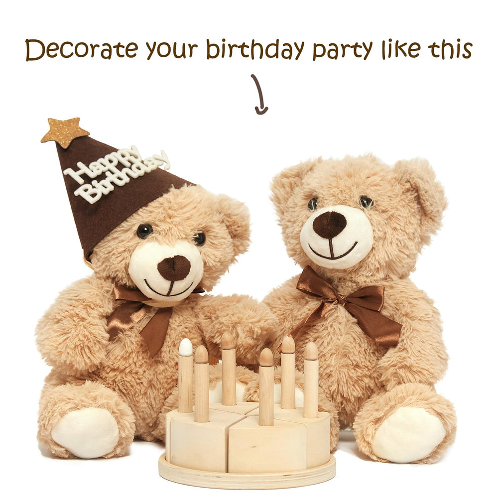 Quaakssi teddy bears decorated as party centerpieces for celebrations