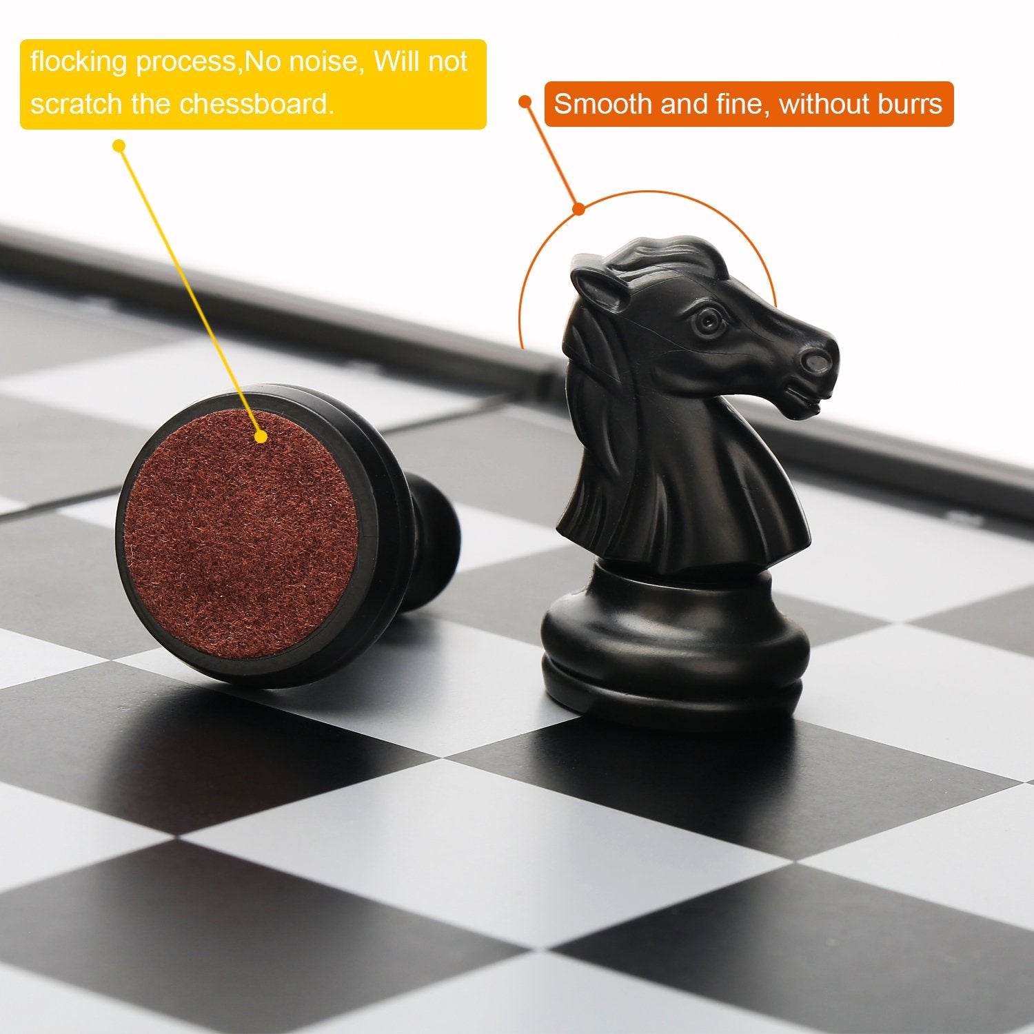QuadPro magnetic attraction keeps pieces stable during play