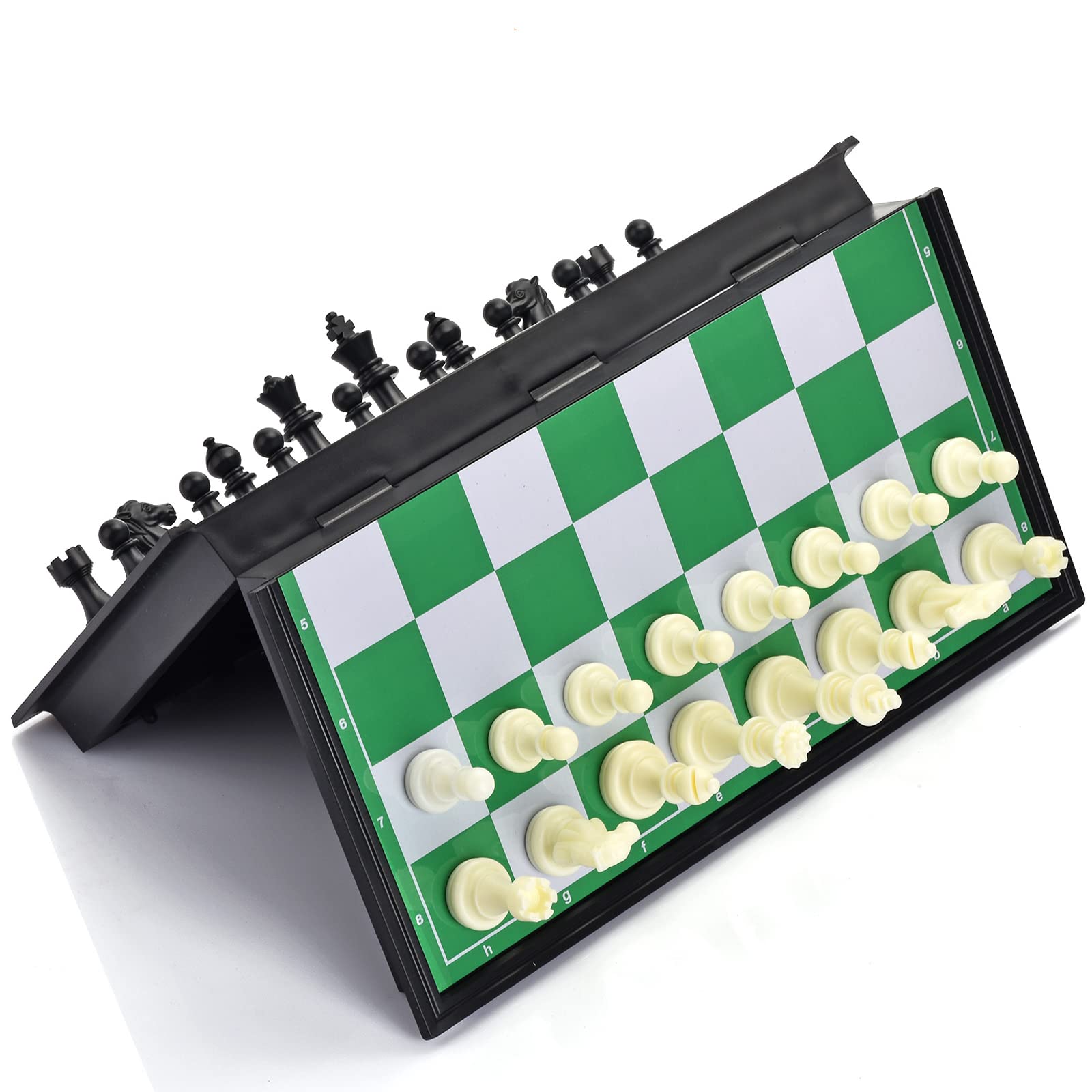 QuadPro on-the-go chess in a compact travel setup