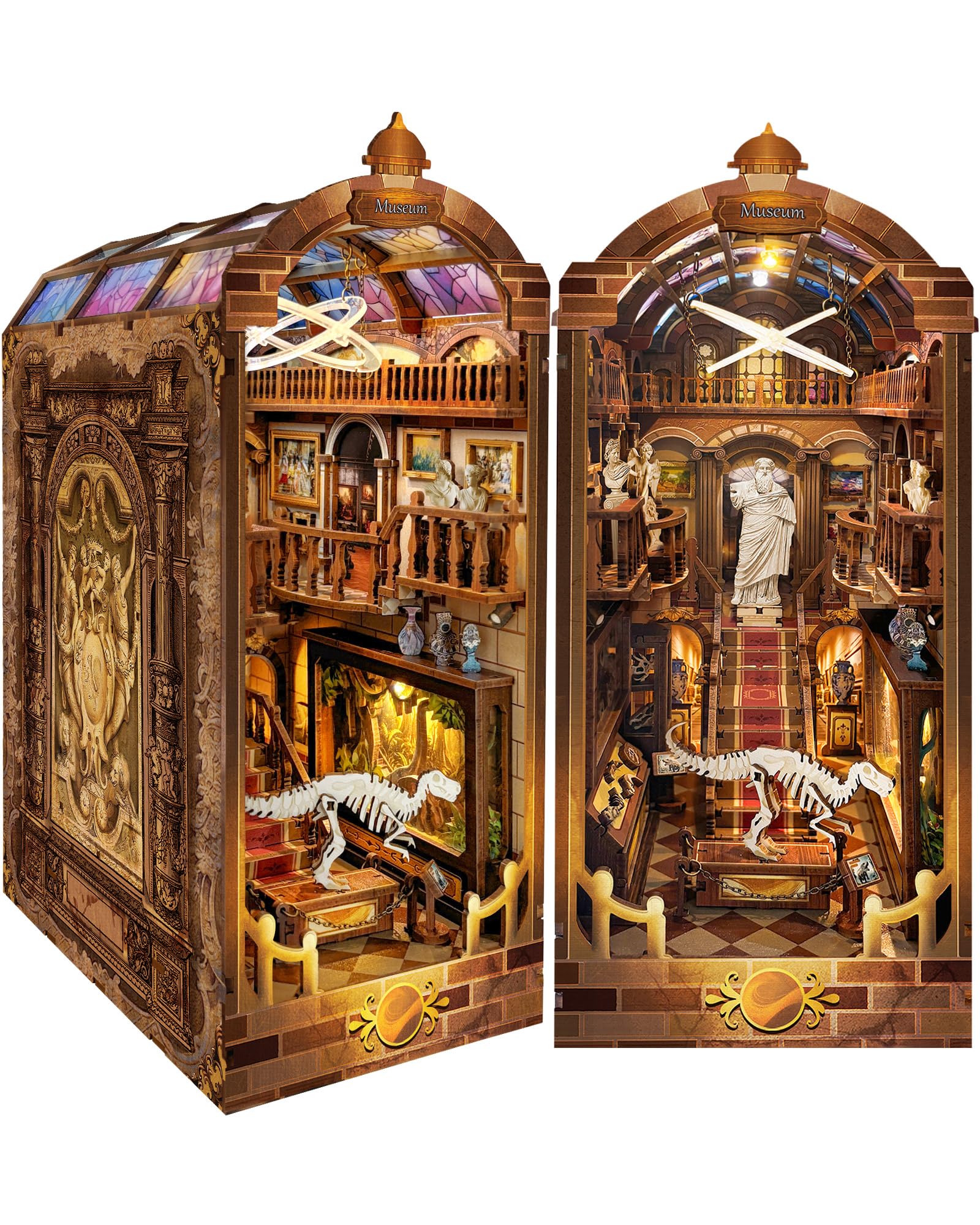 Quanquer book nook museum diorama assembly guides sophisticated desk decor