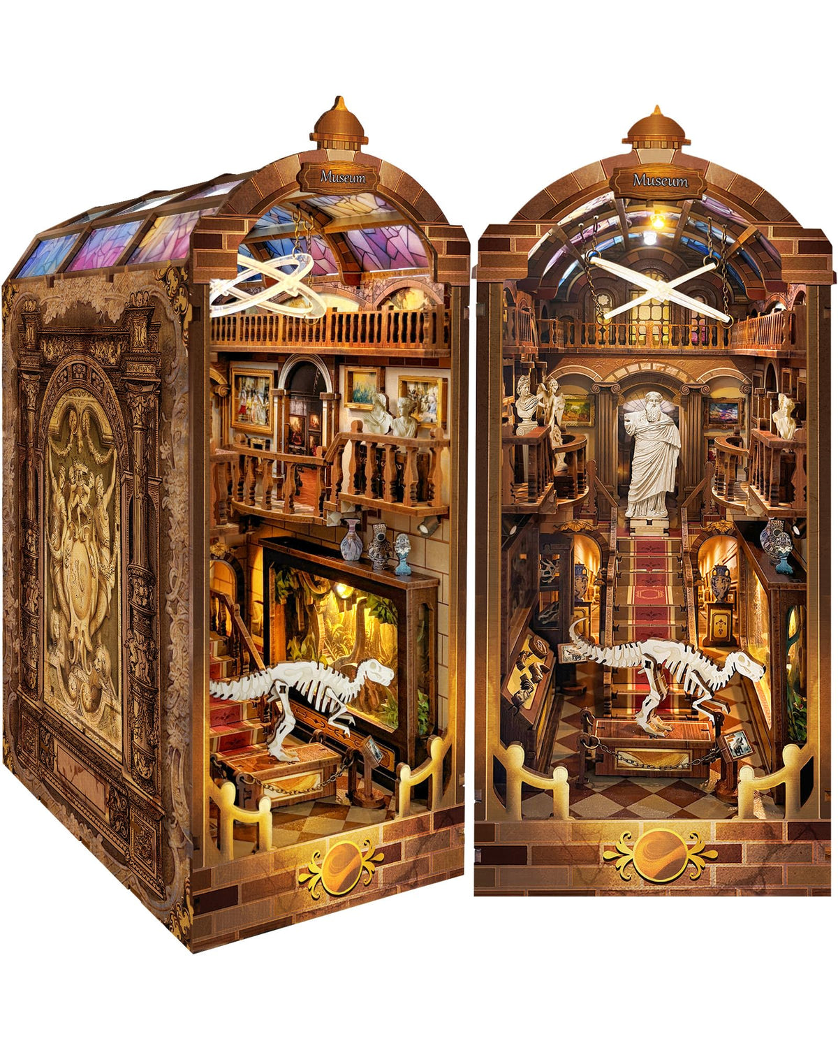 Quanquer book nook museum diorama assembly guides sophisticated desk decor