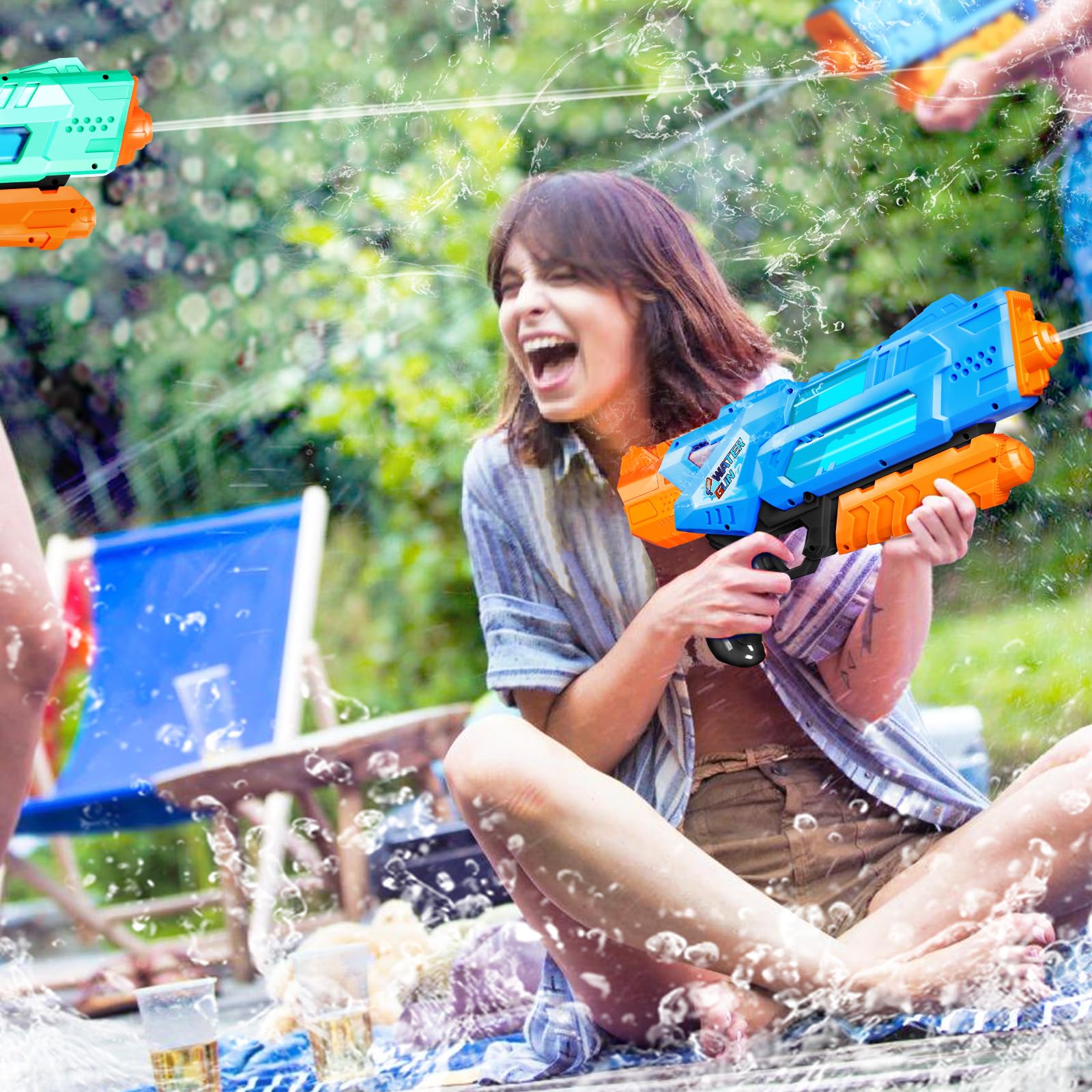 Quanquer family-friendly water blaster for lively outdoor play.