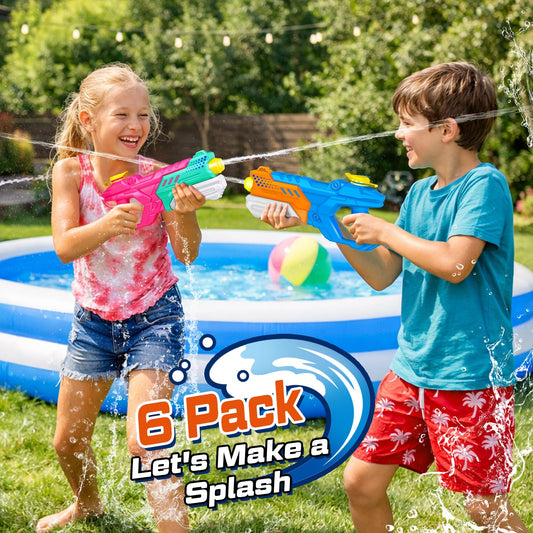 Quanquer pump-action water gun with easy refills for quick reengagement