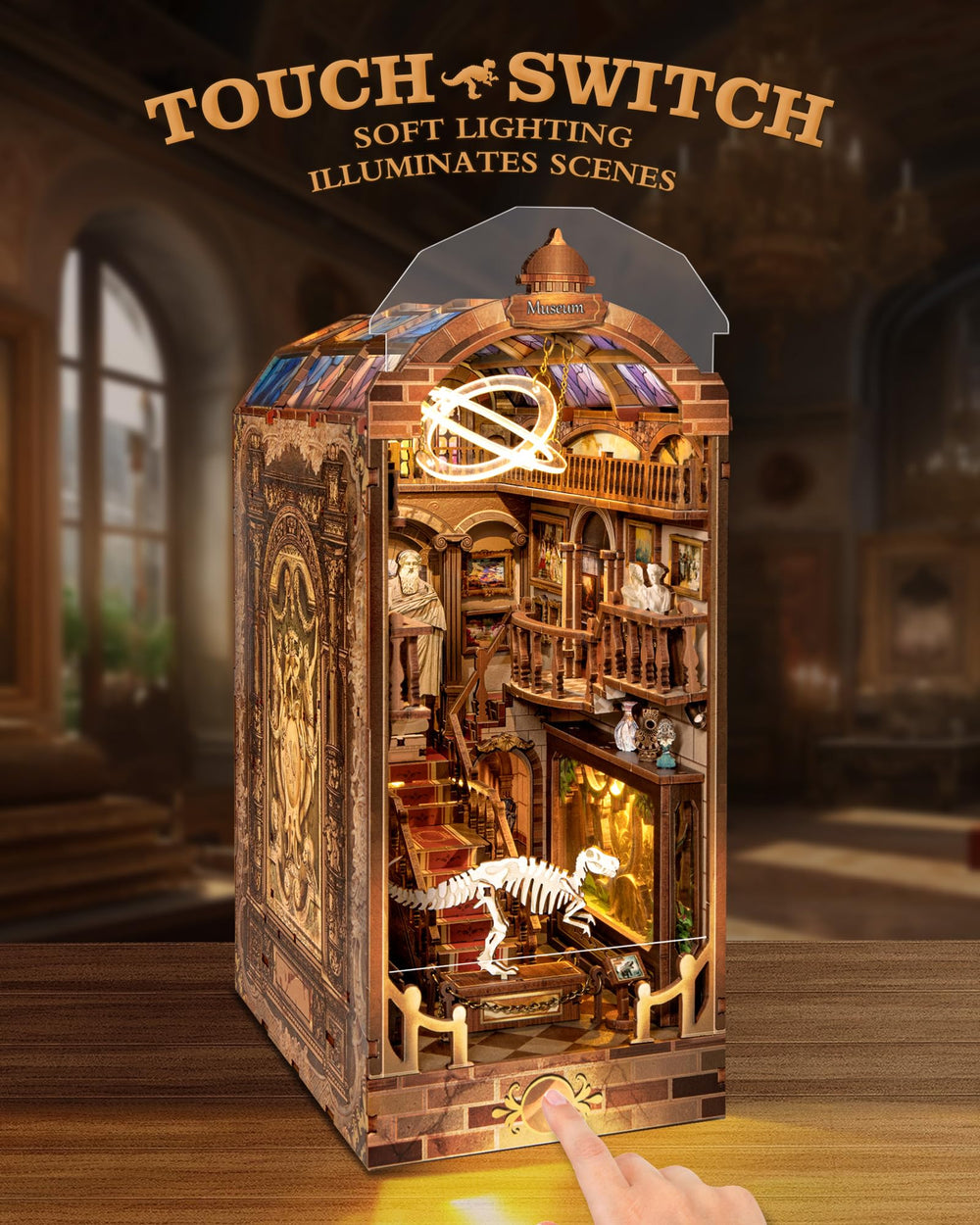 Quanquer DIY wooden miniature house kit for tactile crafting