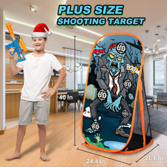Quanquer zombie character design highlights engaging visuals for kids' Nerf battles.