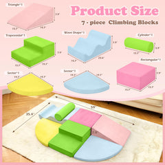 QUCHI foam blocks with removable fabric cover for easy cleaning