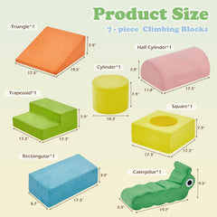 QUCHI 7-piece modular design blocks arranged for versatile configurations.