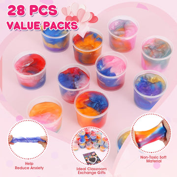 Qudoustar galaxy slime balls featured for tactile, entertaining play.