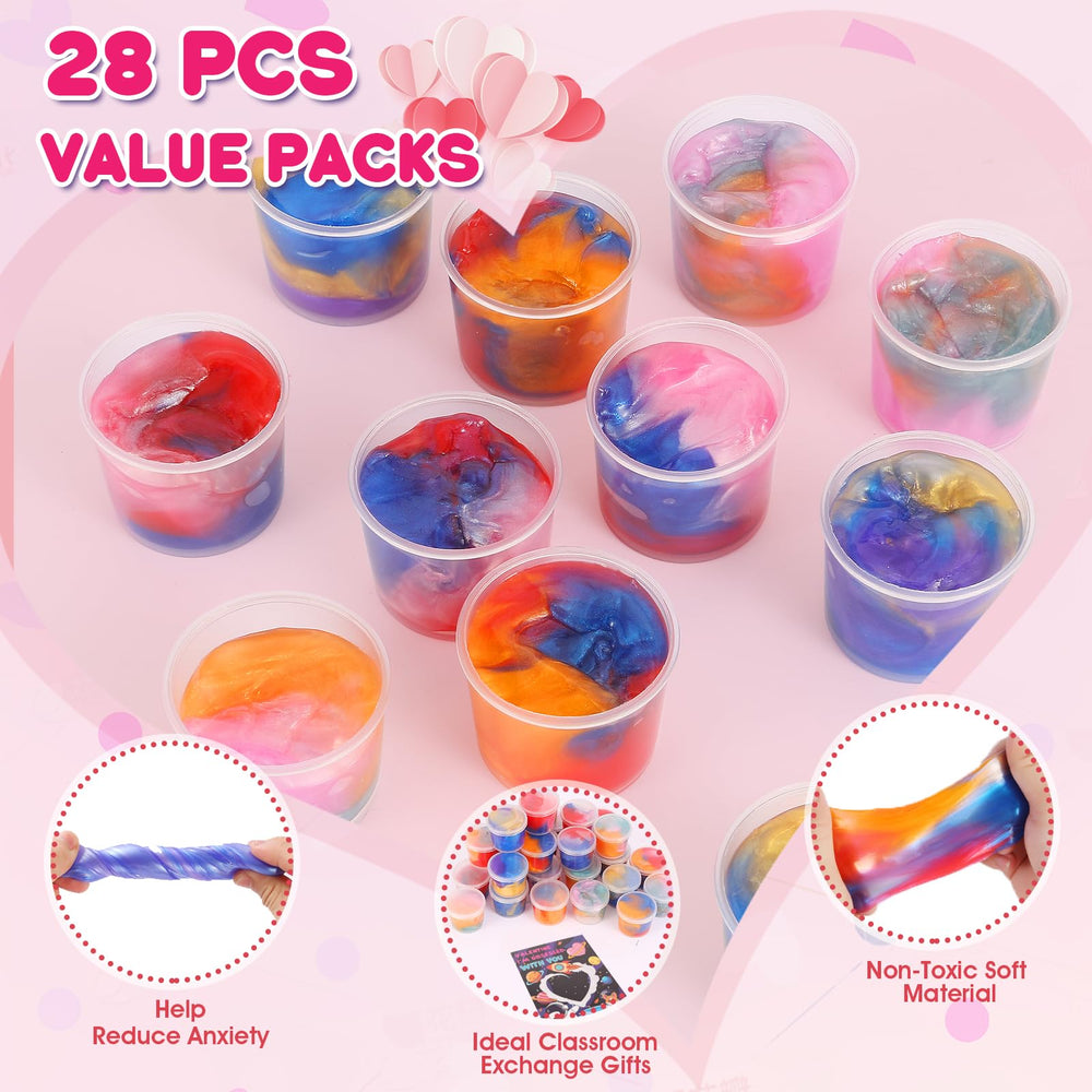 Qudoustar galaxy slime balls featured for tactile, entertaining play.