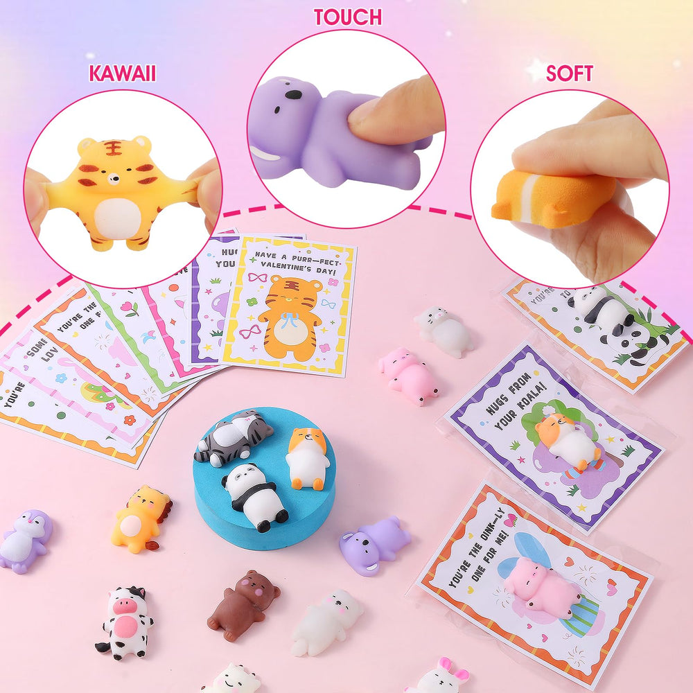 Qudoustar soft mochi textures in hands ideal for tactile play.