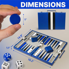 Queensell backgammon dice cups, sturdy and convenient for on-the-go rolling.