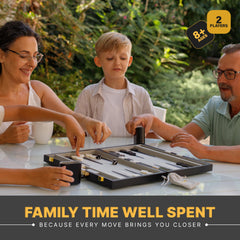Queensell backgammon dice cups for secure dice handling during play.