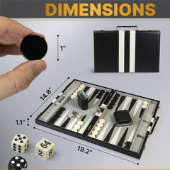 Queensell backgammon four dice ready for quick rolls.