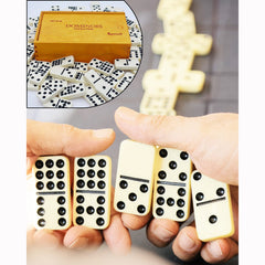 Queensell Dominoes durable tiles withstand frequent use.