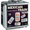 Queensell Mexican Train Dominoes tiles with numbers enable easy play and clear scoring.
