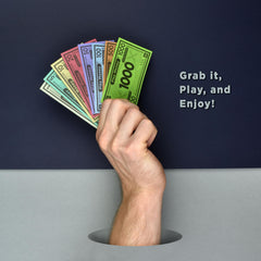 Queensell Play Money suited for classroom activities and pretend stores.