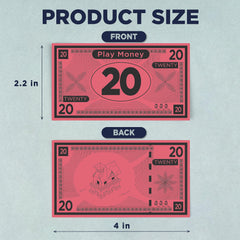 Queensell Play Money sixty bills per denomination for quick tallying.