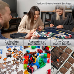 Queensell portable game table with storage bag for on-the-go games