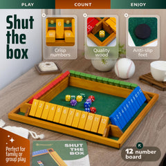 Queensell Shut The Box fabric draw bag keeps pieces tidy.