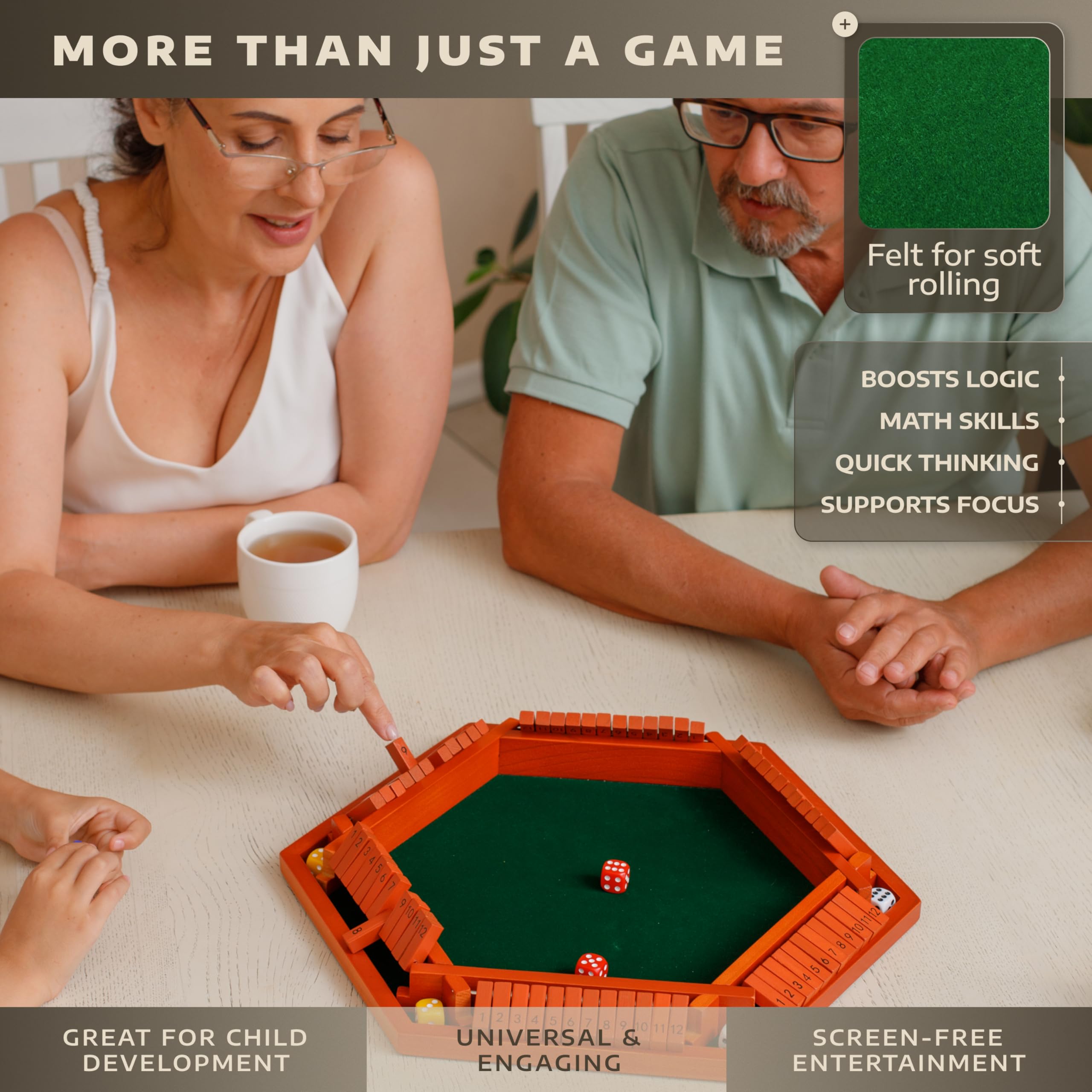 Queensell Shut The Box instructions included provide clear setup guidance