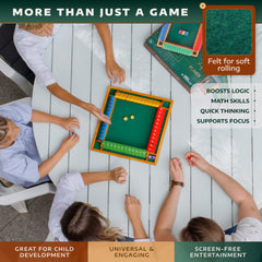 Queensell Shut The Box instruction set makes setup easy.