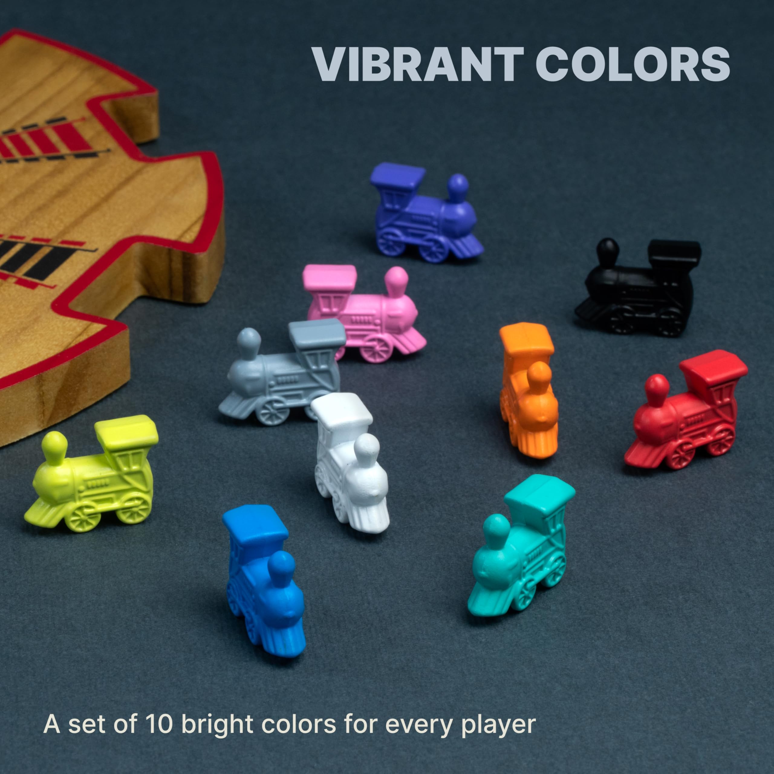 Queensell high-quality trains resist wear across rounds of play.