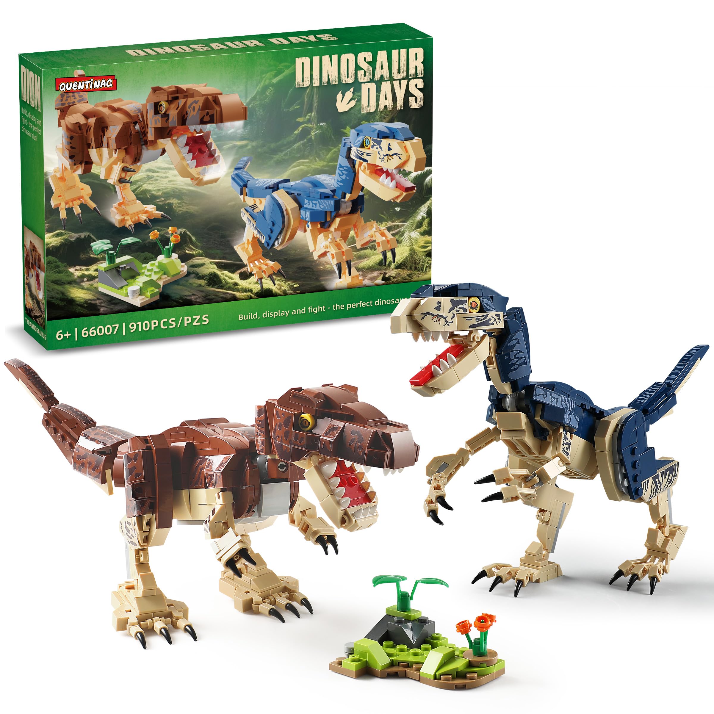 QUENTINAG Tyrannosaurus Rex build for imaginative play and display