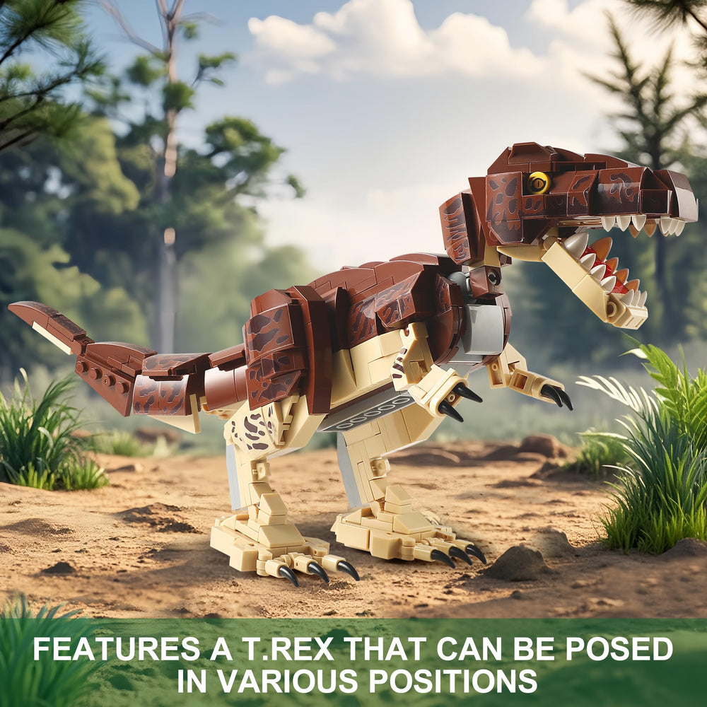 QUENTINAG Poseable dinosaurs with movable jaws and limbs for dynamic posing
