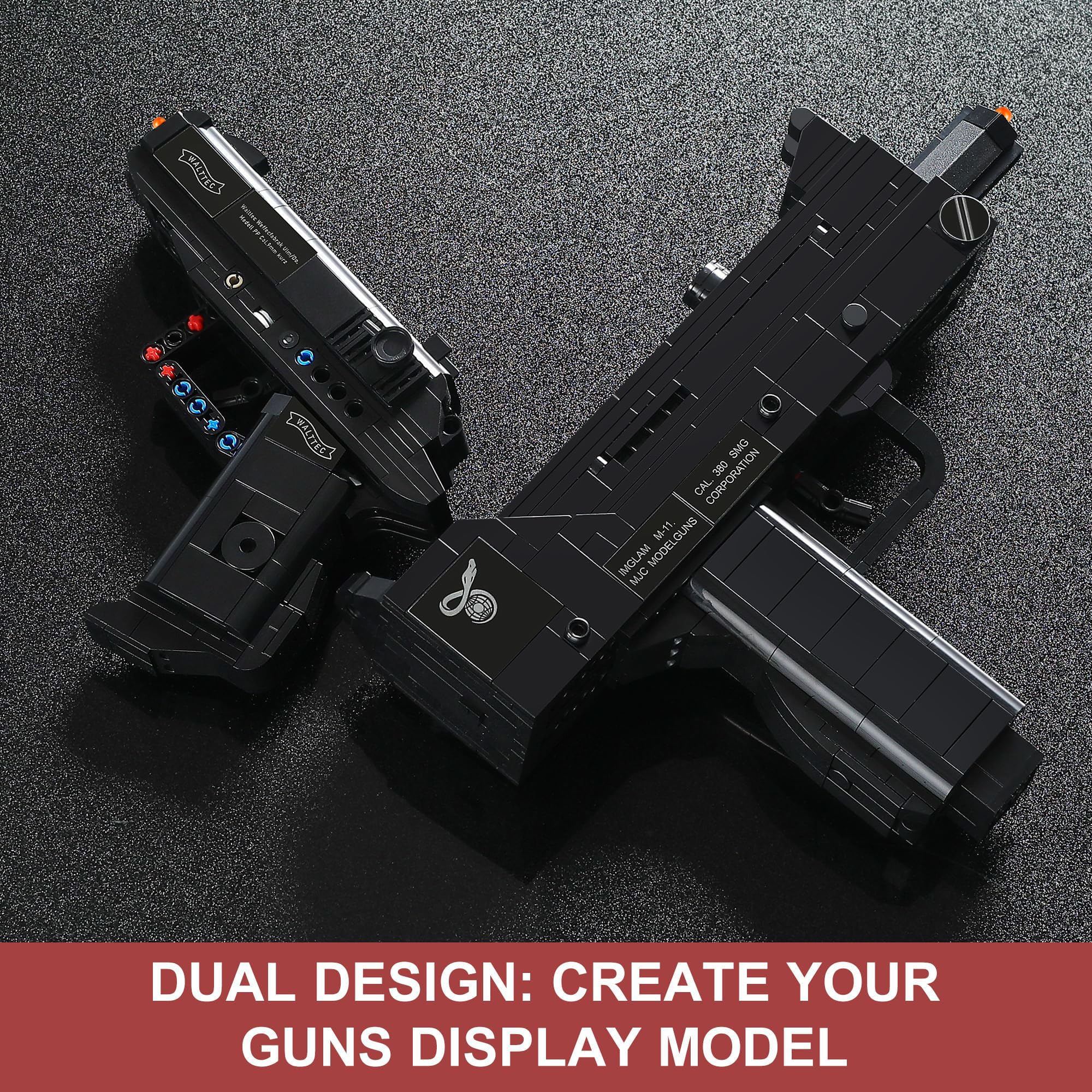 Display-ready build on a shelf emphasizes collection integration.
