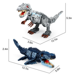 QUENTINAG Gift for kids 6+ who love dinosaurs and building