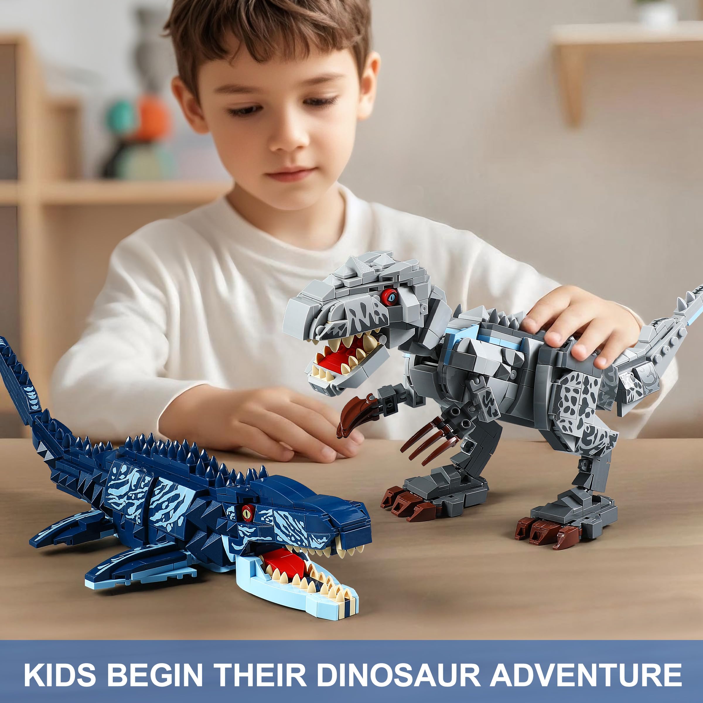 QUENTINAG Indominus Rex attack stance supports dramatic storytelling