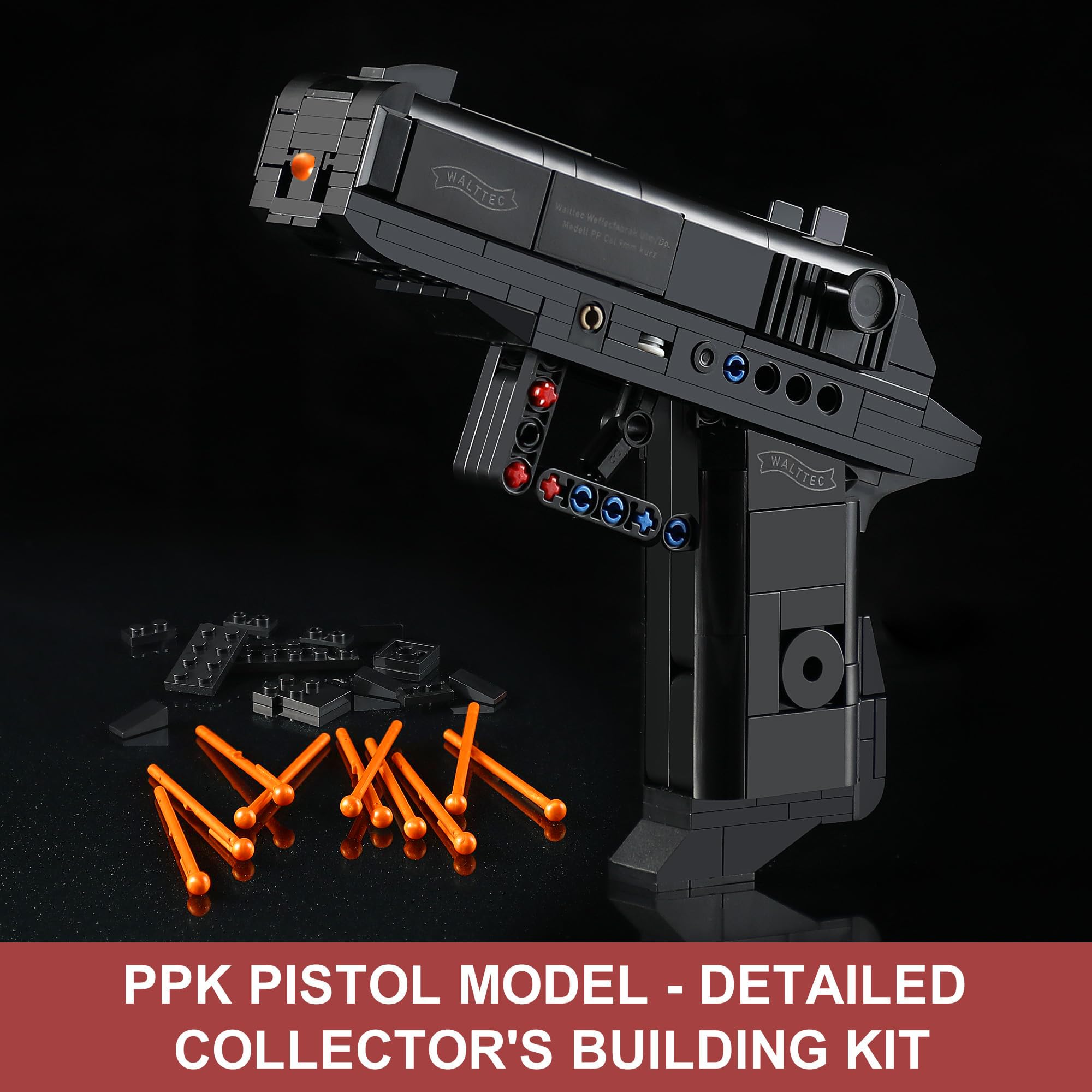 Mac-10 build-progress highlighting compact layout and functional slide mechanism.