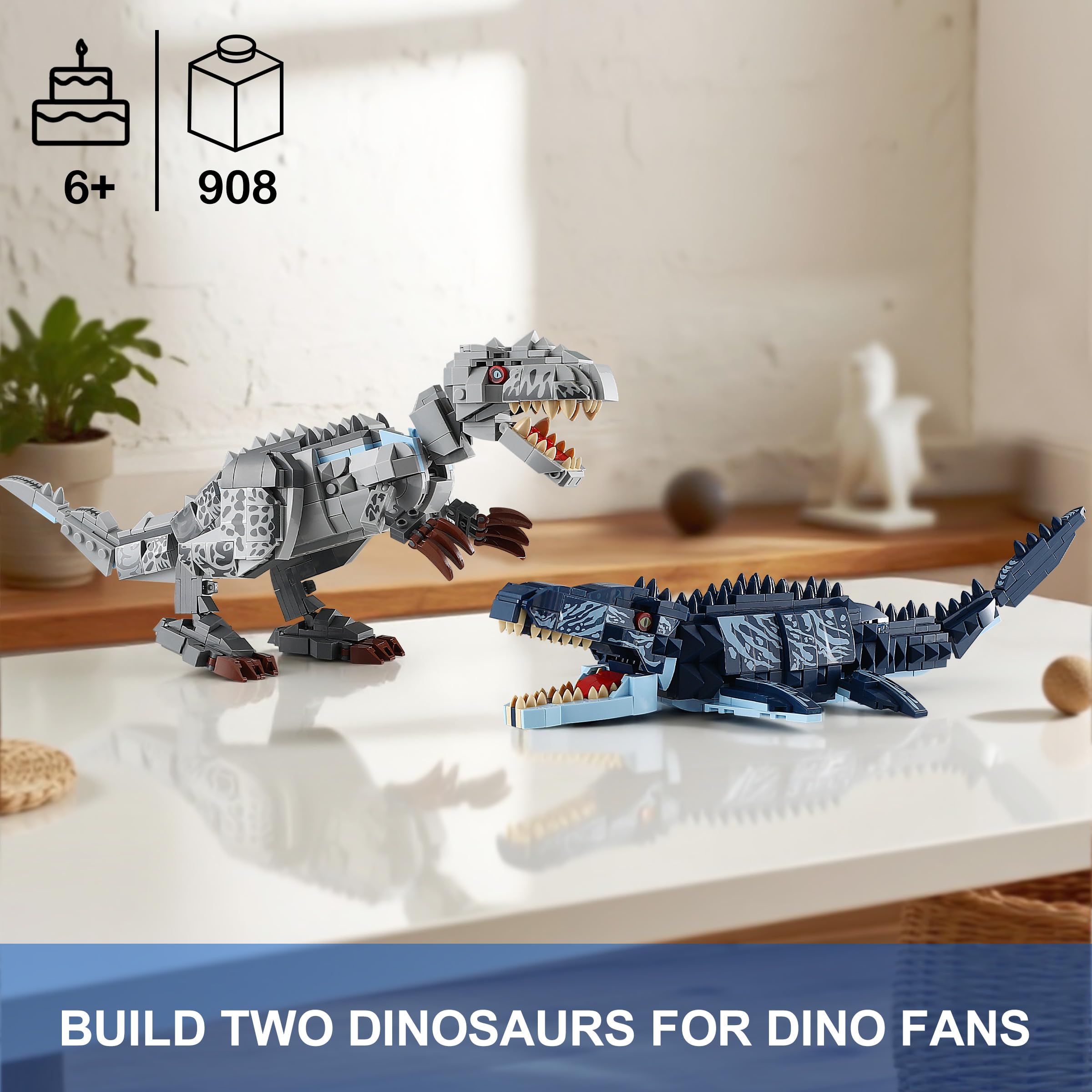 QUENTINAG Mosasaurus poseable joints for lifelike swimming poses