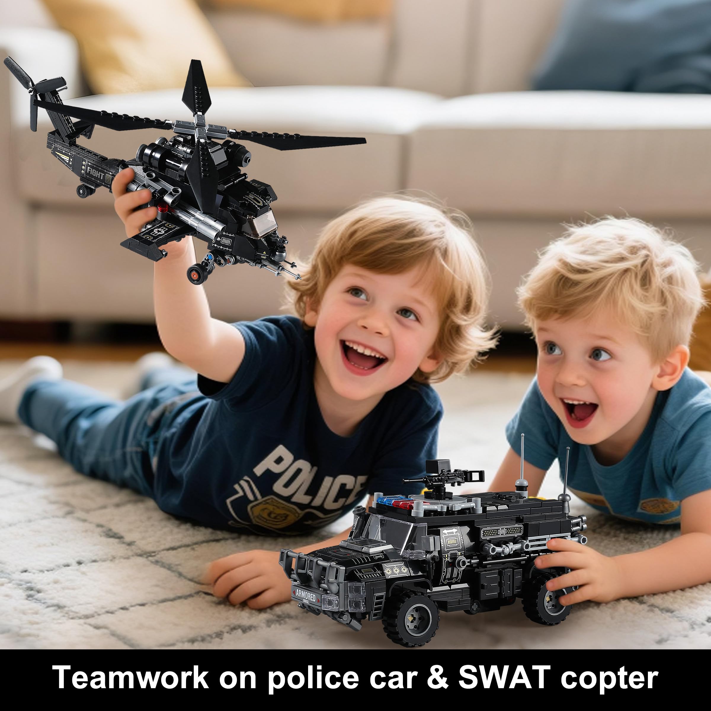 QUENTINAG SWAT truck display-ready form doubles as a shelf trophy.