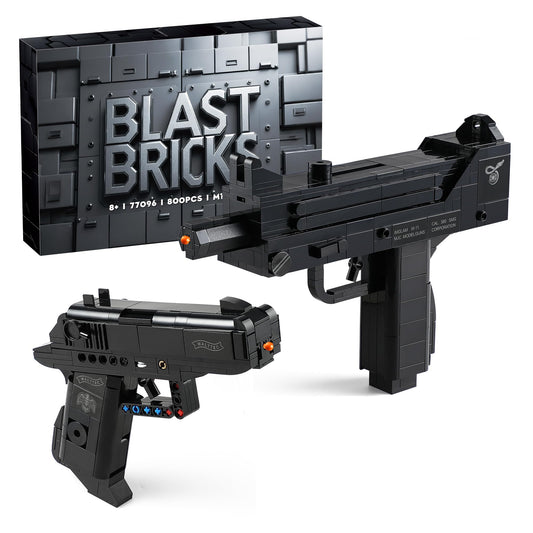 QUENTINAG Walther PPK model bricks for compact display and collection-ready detail.