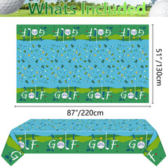 QUERICKY four-pack golf tablecloths showcased for versatile decor