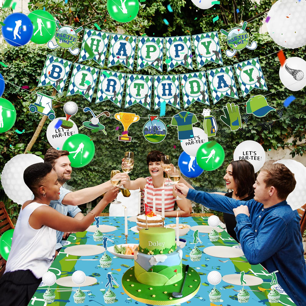 QUERICKY golf tablecloth easy cleanup after celebrations