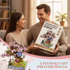 QuesEfflore Sakura Tree House gift box, thoughtful present for crafters.