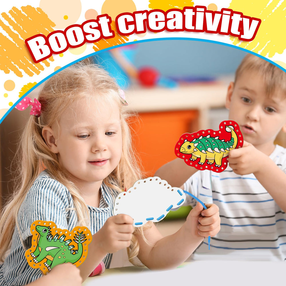 Quilinz classroom activity kit ideal for group sewing and lacing.
