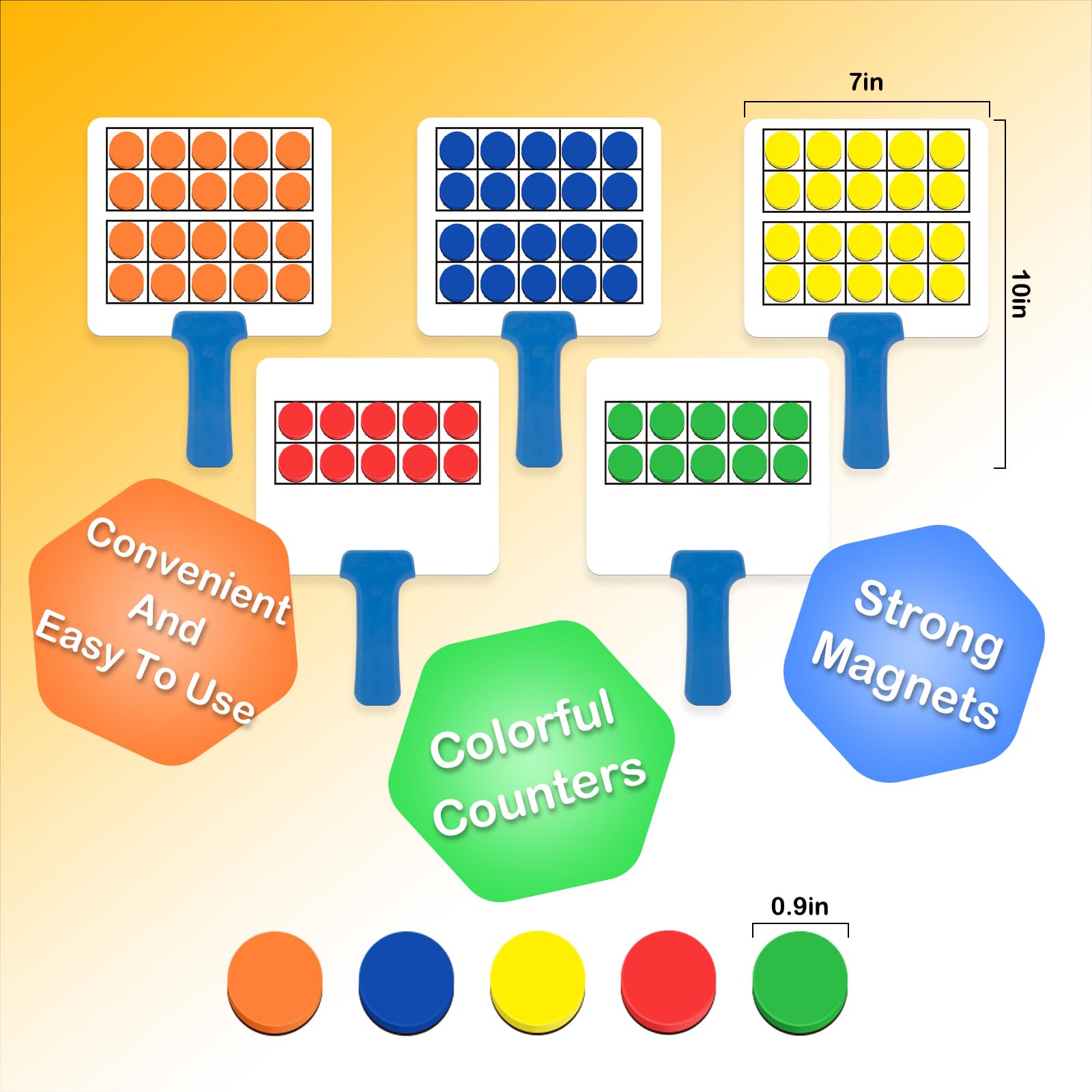 Quilinz dry erase paddles for quick, reusable math practice