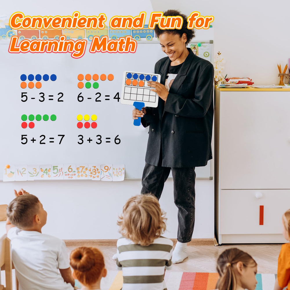 Quilinz handheld ten frames promote easy classroom demonstrations