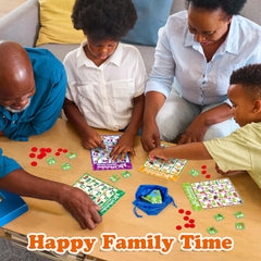 Quilinz kids playing bingo demonstrates collaborative learning and cognitive skills.
