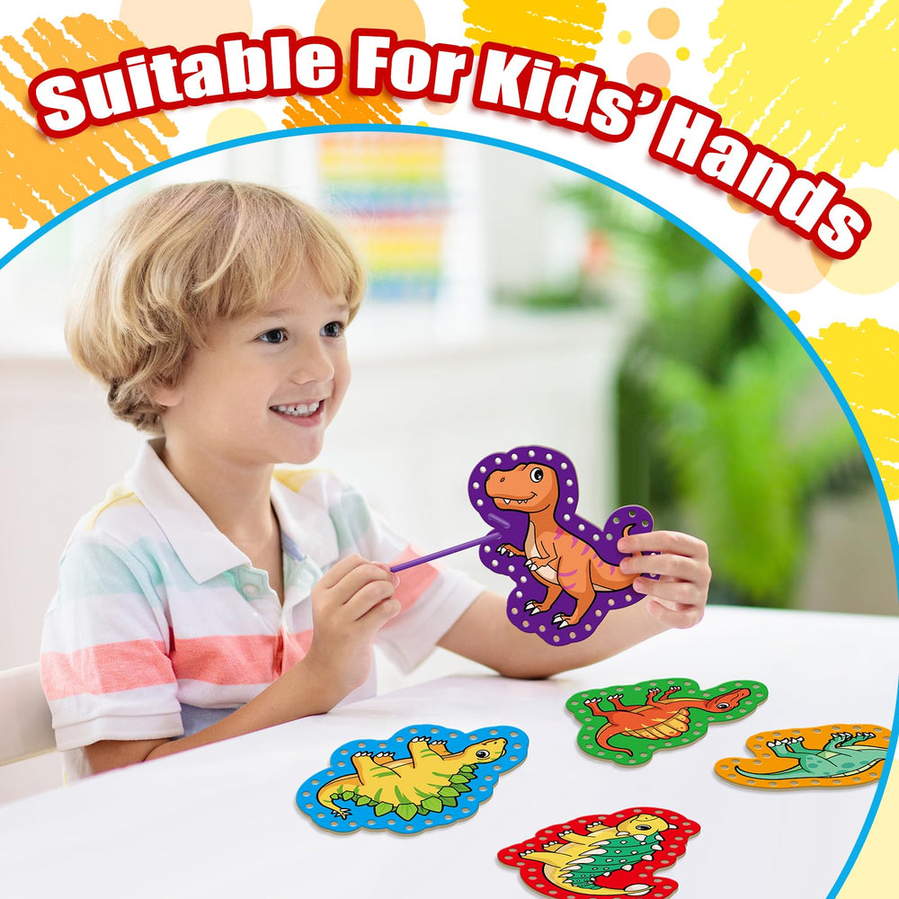 Quilinz toddler crafts lacing board for creative, educational play.