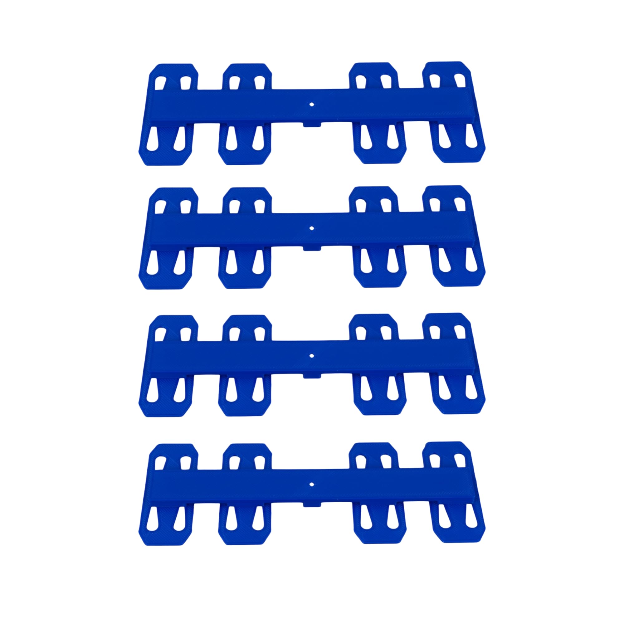 QuirkWorks 3D Track Spacers 2-lane view showing precise alignment for Hot Wheels tracks.