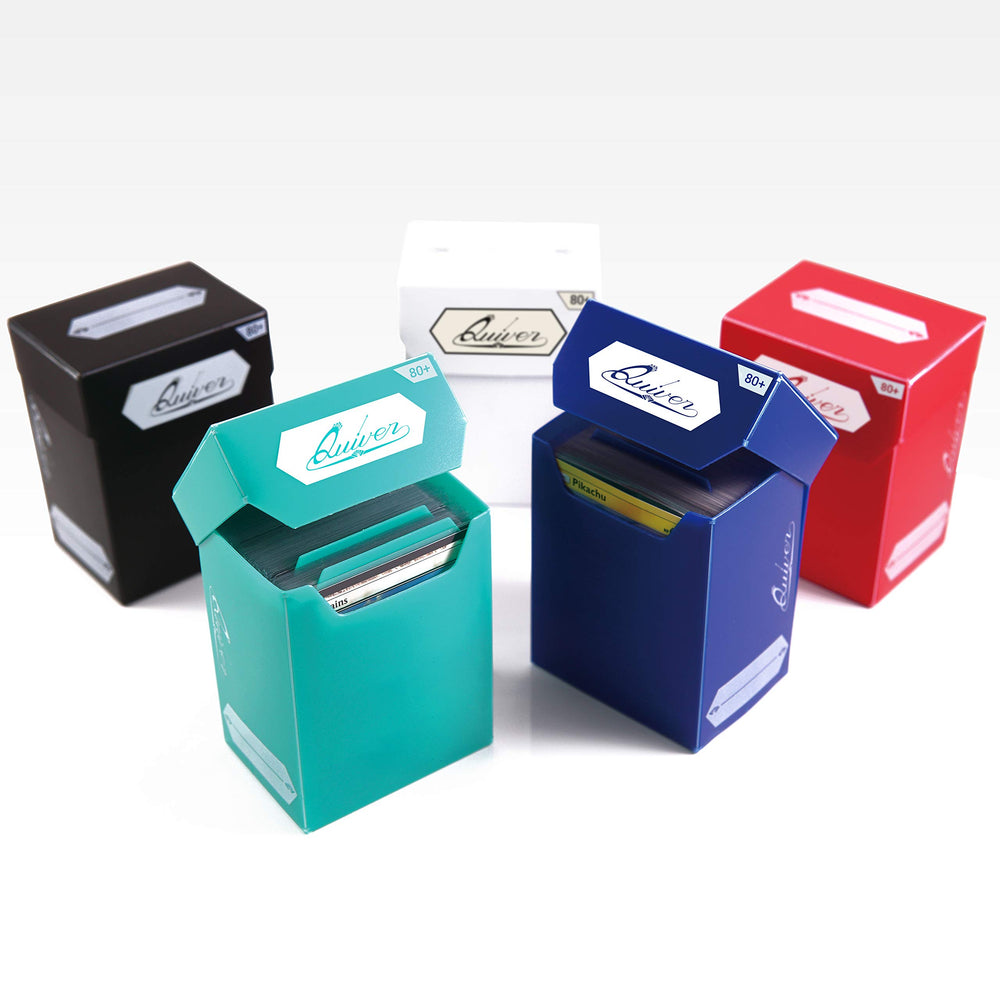 Quiver Time blue deck block open with dividers for organized collection