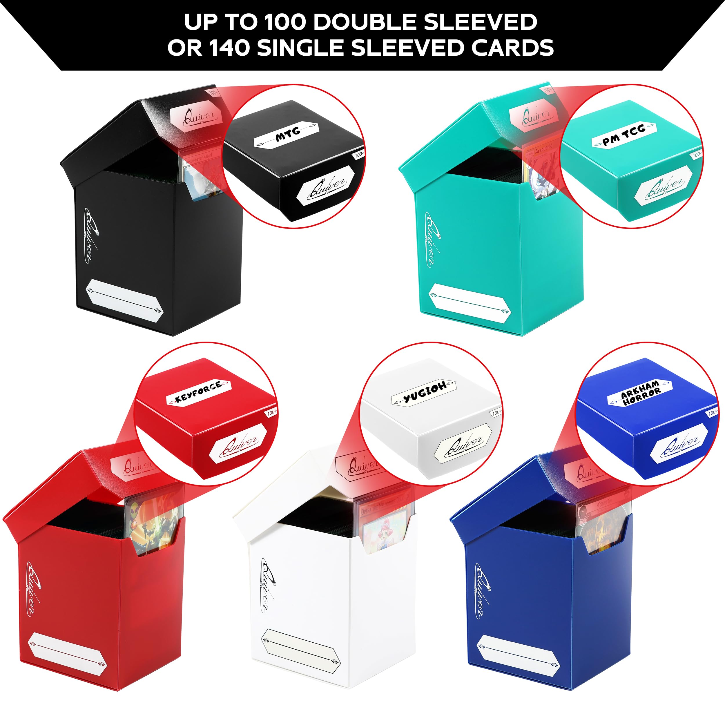 Quiver Time red deck block closed for portable travel